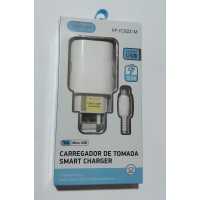 Santa Rosa Paper | CARREGADOR V8 COM 2 PORTAS USB 5.1A 5V KNUP